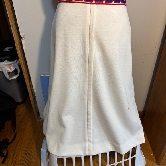 1960's Vintage Red & White Mod Dress - Picture 2 of 11